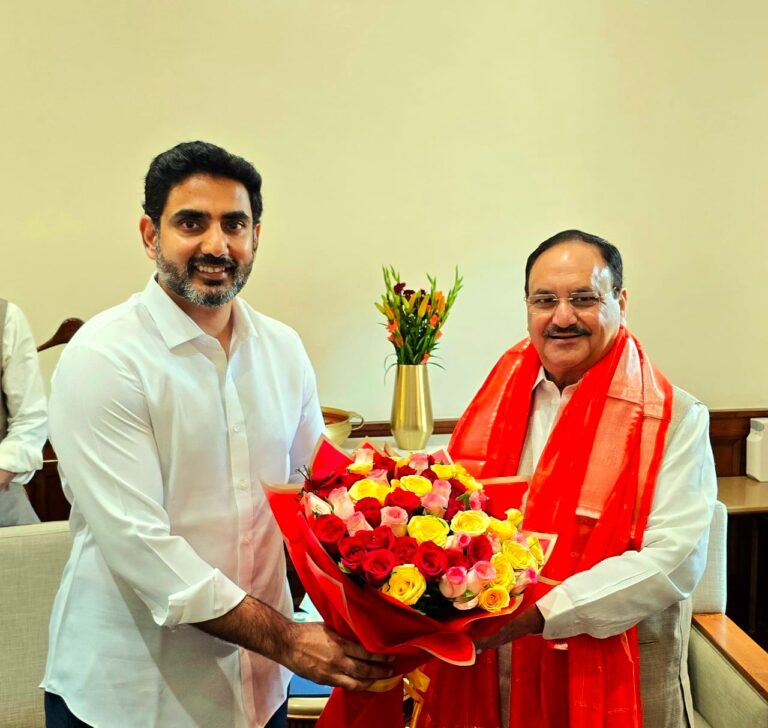 ఢిల్లీలో జేపీ నడ్డా గారిని కలసి, ఏపీలో యూరియా కేటాయింపు, ప్లాస్టిక్ పార్క్ ఆమోదం కోరాను.