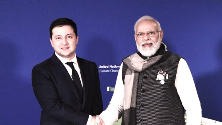 ప్రెసిడెంట్ జెలెన్స్‌కీతో మాట్లాడి, శాంతియుత పరిష్కారం కోసం భారత స్థిరమైన అభిప్రాయం  నరేంద్ర మోదీ గారు తెలిపారు