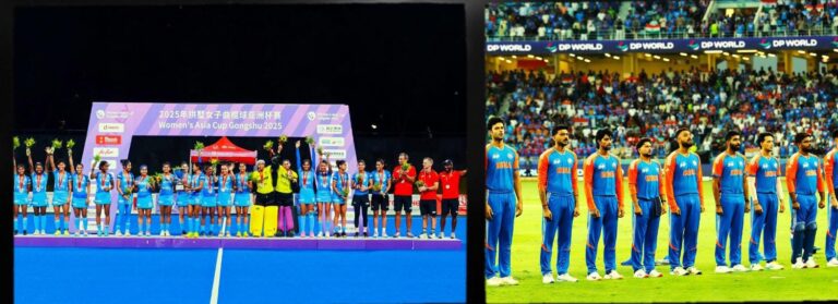 భారత మహిళల హాకీ జట్టు రజత పతకం, పురుషుల క్రికెట్ జట్టు విజయం దేశ గర్వకారణం.