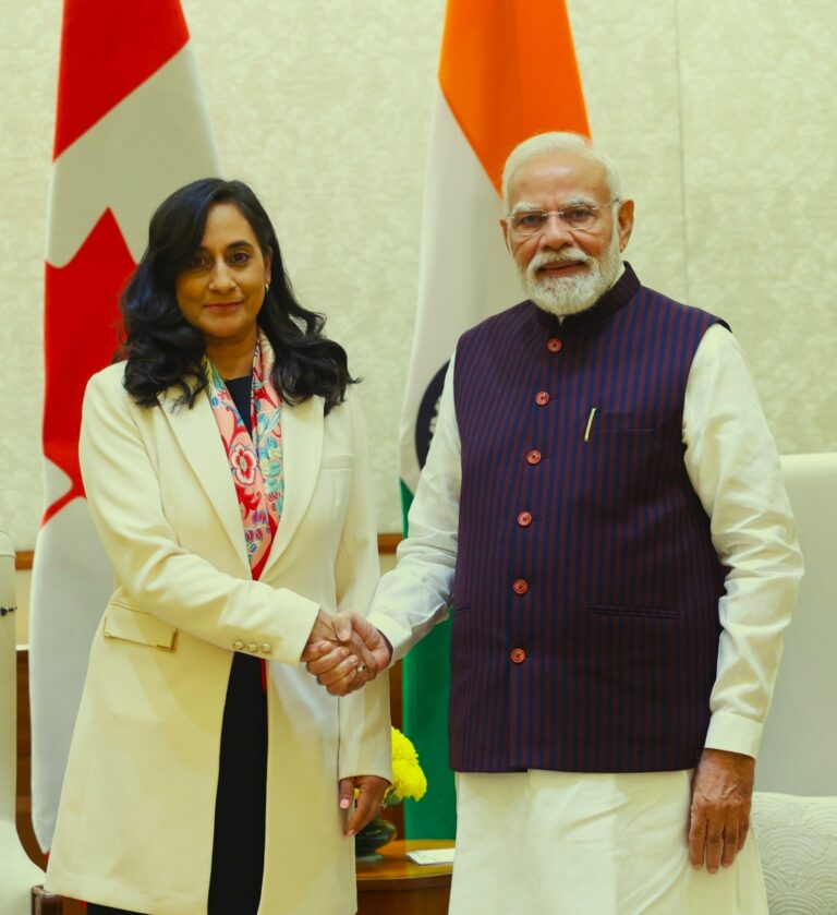 కెనడా విదేశాంగ మంత్రి మిస్ అనిత ఆనంద్ ను స్వాగతించి, వ్యాపారం, సాంకేతికత, వ్యవసాయం, విద్యుత్ శక్తి మరియు సాంఘిక మార్పులపై చర్చించాం.