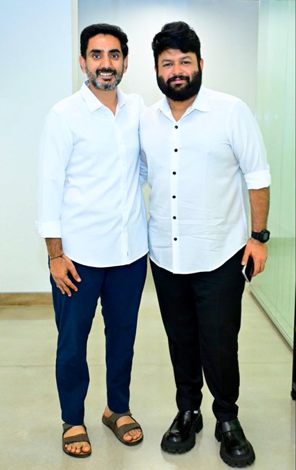 మా ప్రియ నారా లోకేశ్ అబ్బాయితో సంగీతం, కళలపై సంబంధిత ప్రాజెక్టులు చర్చించాం, అందమైన సమావేశం.