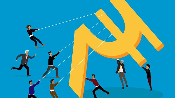 డాలర్‌కు పెరిగిన డిమాండ్, రూపాయి వినియోగం తగ్గడంతో రూపాయి విలువ 90కి చేరిందని నిపుణుడు తెలిపాడు.