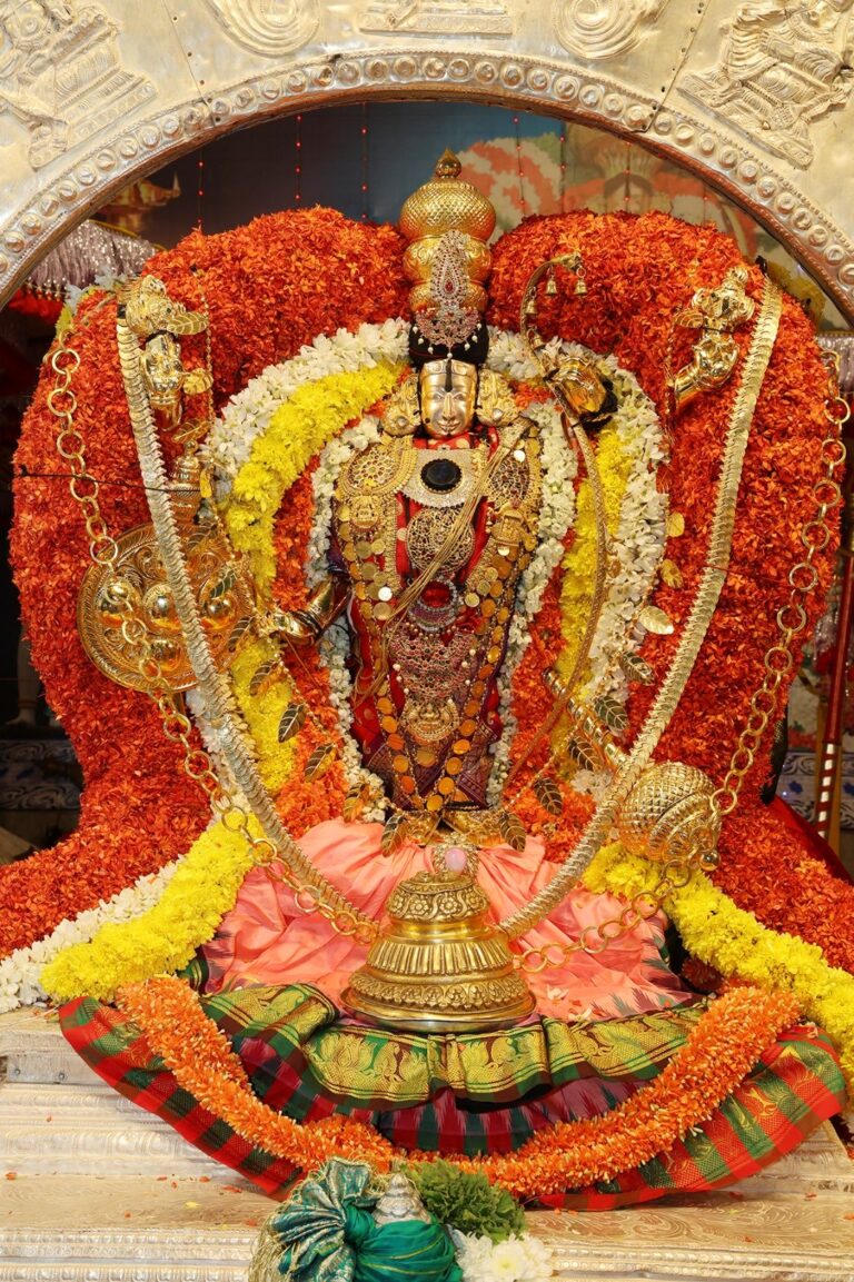 కోదండరాముడు అశ్వవాహనం భక్తులకు ఆశీర్వాదం.